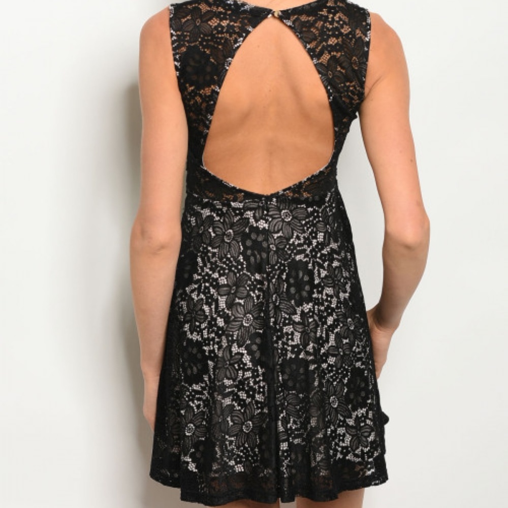  Black Lace Dress - Picture 2 of 4